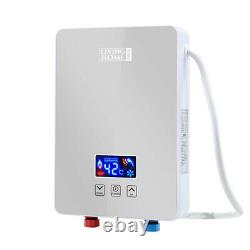 6000W Electric Tankless Instantaneous Water Heater With LED Display Touch Screen