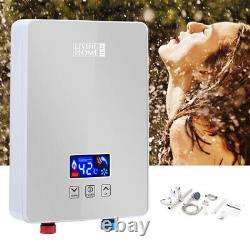 6000w Fast Heating Electric Water Heater Instant Boiler Tankless Shower Bathroom