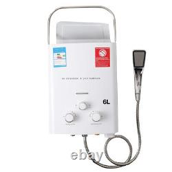 6L Hot Tankless Water Heater Instant LPG Propane for Camping Shower and Trailers