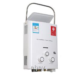 6L Hot Tankless Water Heater Instant LPG Propane for Camping Shower and Trailers