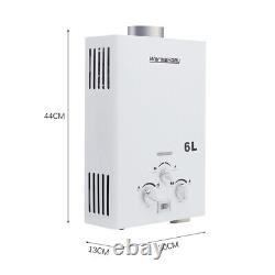 6L Instant Hot Water Heater Gas Boiler Tankless LPG Propane Camping Shower