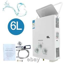 6L LPG Hot Water Heater 12KW Propane Gas Boiler Tankless with Shower Head Kit UK