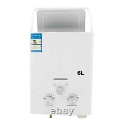 6L Natural Gas Water Heater Stainless Steel Tankless with Shower Kit 12kW