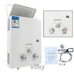 6L Portable Propane Hot Water Heater with shower Head Outdoor RV's Camping LPG