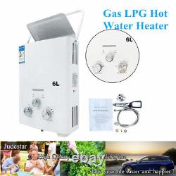 6L Portable Tankless Hot Water Heater LPG Propane for Trailer RV Yacht 12KW