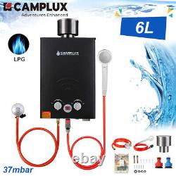 6L Tankless Gas Water Heater LPG Propane Instant Boiler Outdoor Camping Shower