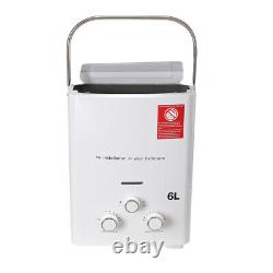 6L Tankless Gas Water Heater Propane Gas LPG Instant Boiler with Shower Kit