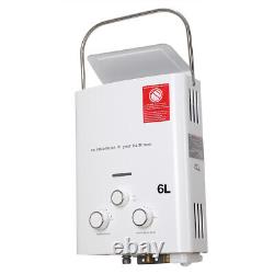 6L Tankless Instant LPG Hot Water Heater Propane Gas Boiler with Shower Head Kit