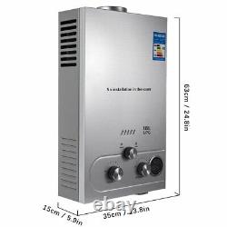 8L/12L/18L Instant Hot Water Heater Tankless LPG Propane Gas Boiler Shower Kit