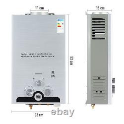 8L 13.6kw Instant Hot Water Heater Tankless LPG Water Boiler Gas Boiler