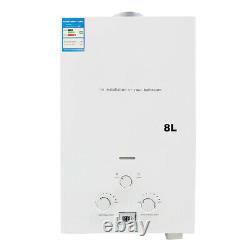 8L 16KW LPG Propane Instant Water Heater Gas Tankless Water Heater with Shower Kit