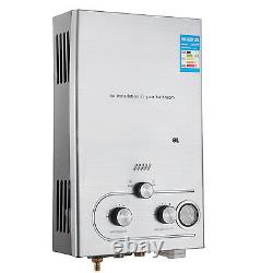 8L 16kw Hot Water Heater Propane LPG Gas Tankless Instant Boiler Shower Kit