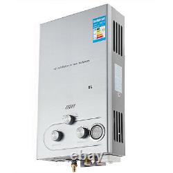 8L 16kw LPG Instant Hot Water Heater Gas Boiler Tankless Propane & Shower Kit
