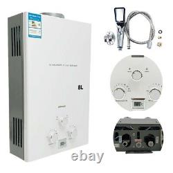 8L 2.11GPM Tankless LPG Liquid Propane Gas House Instant Hot Water Heater Indoor