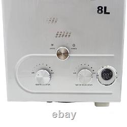 8L Electric Hot Water Heater Tankless Propane LPG Gas Instant Boiler Bathroom UK