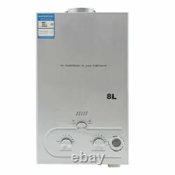 8L LPG Propane Gas Hot Water Heater Instant Heat Tankless Boiler Shower Kit DHL