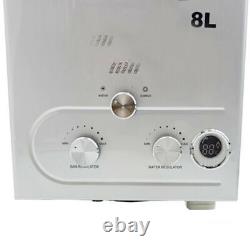 8L Portable Tankless Gas Water Heater LPG Propane Boiler Camping Outdoor Shower