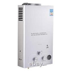 8L Portable Tankless Hot Water Heater Propane LPG Gas Instant Boiler 16KW