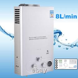 8L Propane Gas LPG Tankless Instant Hot Water Heater Boiler for Camping Shower