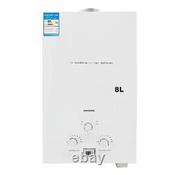 8L Tankless LPG Water Heater Hot Water Heater Portable Instant Boiler Camping UK