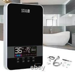 8kw Electric Instant Hot Water Heater Tankless Portable Shower Kits LCD Display