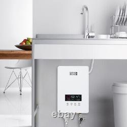 8kw Electric Tankless Water Heater Bathtub Shower Kitchen Sink Instant Boiler