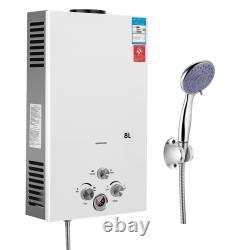 Boiler With Water Tankless Kit Gas Shower Propane Heater 8L-18L LPG Hot Instant