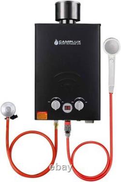 CAMPLUX 6L/10L Instant Gas Hot Water Heater Outdoor Tankless Portable LPG Boiler