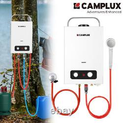 CAMPLUX 6L LPG Hot Water Heater Propane Gas Tankless Instant Boiler Shower Kit