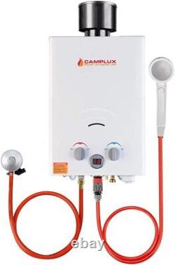 CAMPLUX 6L LPG Propane Tankless Instant Hot Water Heater Boiler with Shower Kit