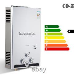 CO-Z 10L 17kw Instant Hot Water Heater Gas Boiler Tankless LPG Water Boiler