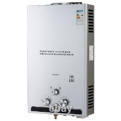 CO-Z 10L Instant Hot Water Heater 17kw Gas Boiler Tankless LPG Water Boiler
