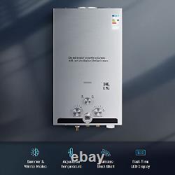 CO-Z 10L Instant Hot Water Heater 17kw Gas Boiler Tankless LPG Water Boiler