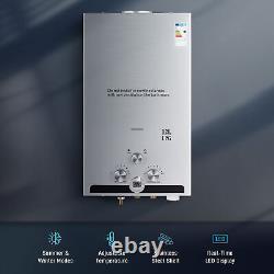 CO-Z 12L 20.4kw Instant Hot Water Heater Gas Boiler Tankless Water Boiler LPG