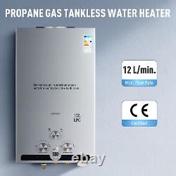 CO-Z 12L 20.4kw Instant Hot Water Heater Tankless LPG Gas Boiler Water Boiler