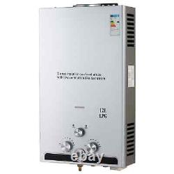 CO-Z 12L Instant Hot Water Heater Gas Boiler Tankless LPG Water Boiler 20.4kw