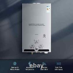 CO-Z 12L Instant Hot Water Heater Gas Boiler Tankless LPG Water Boiler 20.4kw