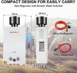 Camplux 10L/Min Gas Instant Hot Water Heater Tankless Boiler Shower System 20kW