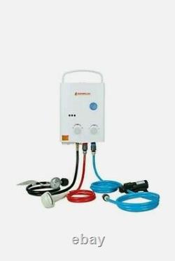 Camplux 5L 1.32 GPM Outdoor Portable Propane Gas Tankless Water Heater AY132