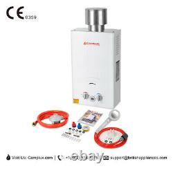Camplux Hot Water Heater Instant Tankless Gas Boiler 10L 20kw LPG Propane Shower