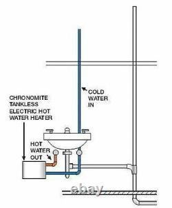 Chronomite M-30L/120 Instant-Flow Micro Tankless Electric Hot Water Heater 110F