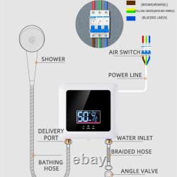 Compact 7500W Tankless Water Heater Portable Electric Hot Shower Boiler