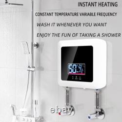 Compact 7500W Tankless Water Heater Portable Electric Hot Shower Boiler
