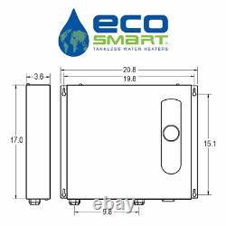 Eco 36 Tankless Electric Water Heater 36 Kw 240 V