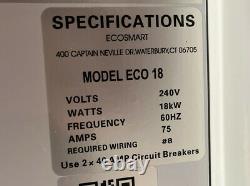 EcoSmart 18 kW Self-Modulating 3.5 GPM Electric Tankless Water Heater (43C)