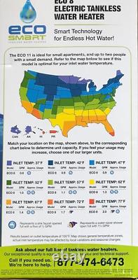 EcoSmart 220V 8.0 KW Electric Tankless Water Heater-7.3KW TANKLSS H20 Heater