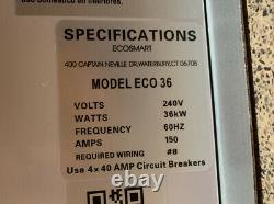EcoSmart ECO36 36 kW 240V Self-Modulating Electric Tankless Water Heater (40A)