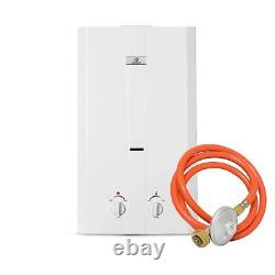 Ecotemp CEL10 Tankless Portable Lightweight Compact Water Heater, 37 mbar, White