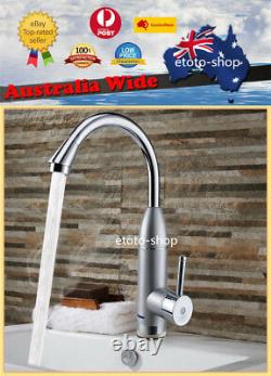 Electric Instant Water Heater Hot & Cold Faucet Tap Mixer Adjust Temperature