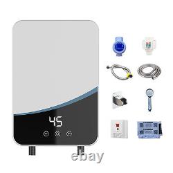 Electric Instant Water Heater Tankless Under Sink Tap LCD Display & Shower Kit